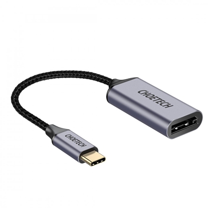 Attēls no Adapteris Choetech HUB-H11 4K 60Hz USB-C to DisplayPort pilkas