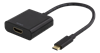 Изображение Adapter AV Deltaco Adapteriai DELTACO USB-C į HDMI, 4096x2160 30Hz, juodas / USBC-HDMI8