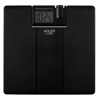 Attēls no Adler | Bathroom Scale with Projector | AD 8182 | Maximum weight (capacity) 180 kg | Accuracy 100 g | Black