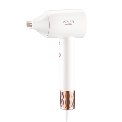 Изображение Adler Hair Dryer | SUPERSPEED AD 2272 | 1800 W | Number of temperature settings 3 | Ionic function | White
