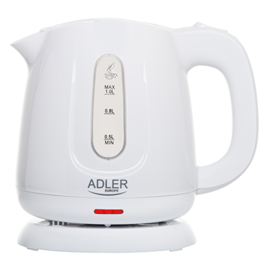 Picture of Adler Kettle | AD 1373 | Electric | 850 W | 1 L | Polypropylene | 360° rotational base | White