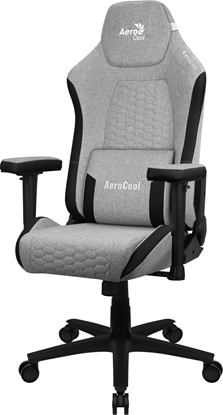 Picture of Aerocool CROWNASHGR, Ergonomic Gaming Chair, Adjustable Cushions, AeroWeave Technology, Grey