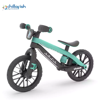 Attēls no Akcija! Chillafish BMXie Vroom līdzsvara velosipēds no 2 līdz 5 gadiem ar skaņu, piparmētru zaļš