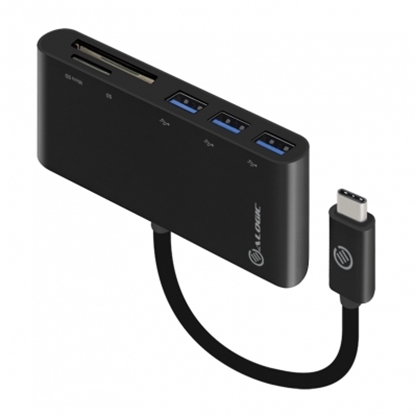 Attēls no Alogic Adapter USB-C MultiPort Card Reader USB 3.0   schwarz