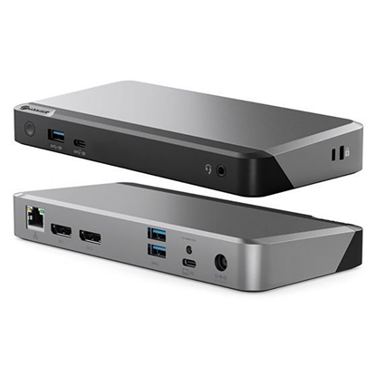 Attēls no ALOGIC DUPRMX2-100 laptop dock/port replicator Wired USB 3.2 Gen 1 (3.1 Gen 1) Type-C Grey, Black