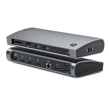 Изображение ALOGIC TB4D3TB laptop dock/port replicator Wired Thunderbolt 4 Black