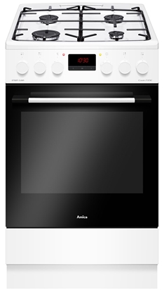 Picture of Amica 522GE3.33ZpTAF(W) Freestanding cooker Electric Gas White A