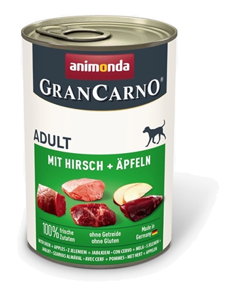 Attēls no ANIMONDA GranCarno Adult Pork with venison and apple - wet dog food - 400g