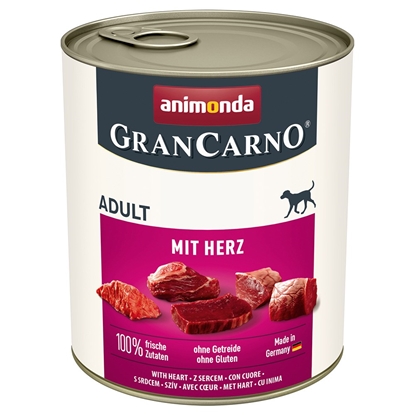 Attēls no ANIMONDA GranCarno Adult with hearts - wet dog food - 800g