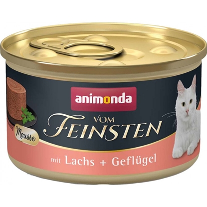 Picture of ANIMONDA Vom Feinsten Mousse Salmon and Poultry - wet cat food - 85 g