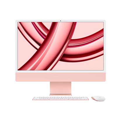 Attēls no Apple iMac 24” 4.5K Retina, Apple  M3 8C CPU, 10C GPU/8GB/512GB SSD/Pink/SWE | Apple