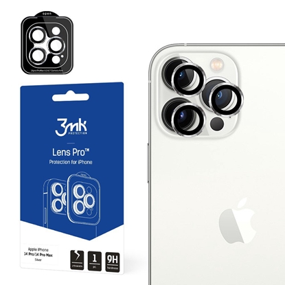 Picture of Apsauginis stikliukas kamerai 3mk Lens Pro Apple iPhone 13 Pro/13 Pro Max sidabrinis