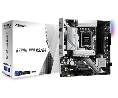 Attēls no ASROCK B760M PRO RS/D4 Socket 1700 ATX