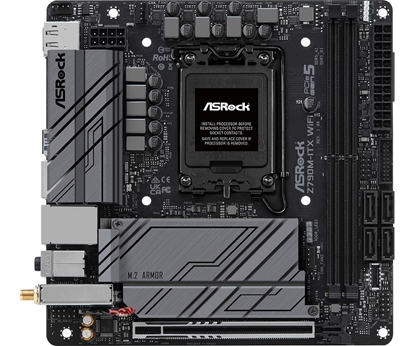 Attēls no Pagrindinė plokštė ASROCK Z790M-ITX WiFi