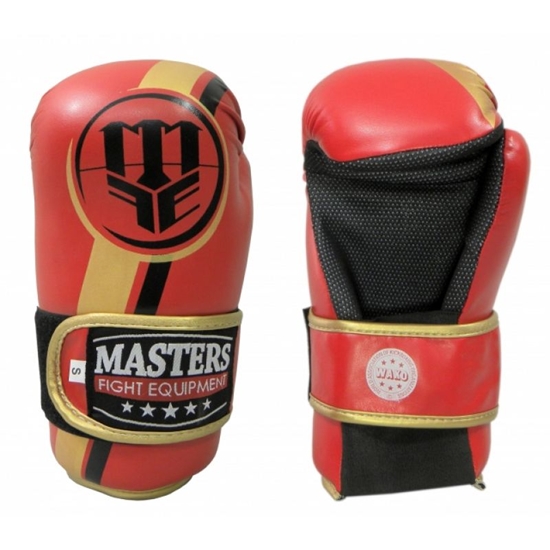 Picture of Atvērtie cimdi ROSM-MASTERS (WAKO APPROVED) 01559-02M - niebieski+S