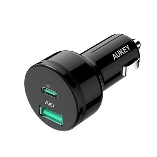 Picture of AUKEY CC-Y7 mobile device charger Universal Black Cigar lighter Indoor