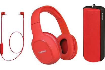 Picture of Ausinės Toshiba Triple Pack HSP-3P19 red