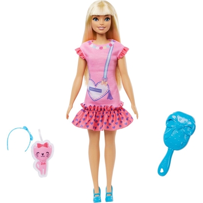 Изображение Lalka Barbie Mattel Barbie Moja Pierwsza Barbie Lalka + kotek HLL19