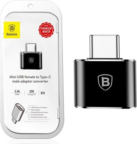 Picture of Baseus CATOTG-01 Adapters USB C spraudkontakts - USB A ligzda OTG