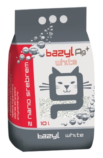 Picture of BAZYL Ag+ Super Premium Compact White - bentonite litter - 10 l