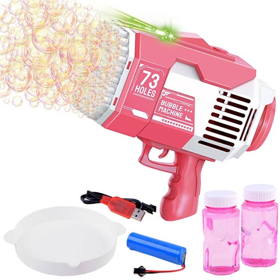 Picture of Bazooka muilo burbulų pistoletas žaislas, rožinis
