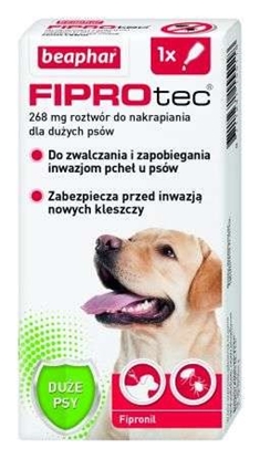 Attēls no BEAPHAR Drops against fleas and ticks for dogs L - 1 x 268 mg