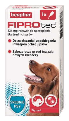 Attēls no BEAPHAR Drops against fleas and ticks for dogs M - 1 x 134 mg