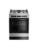 Изображение BEKO Cooker FSM62320DSS 60 cm, A, Gas/Electric, LED screen, Inox color/black glass