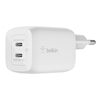 Picture of Belkin BOOST Charger 2xUSB-C 65W Charg.PD 3.0 PPS wt. WCH013vfWH