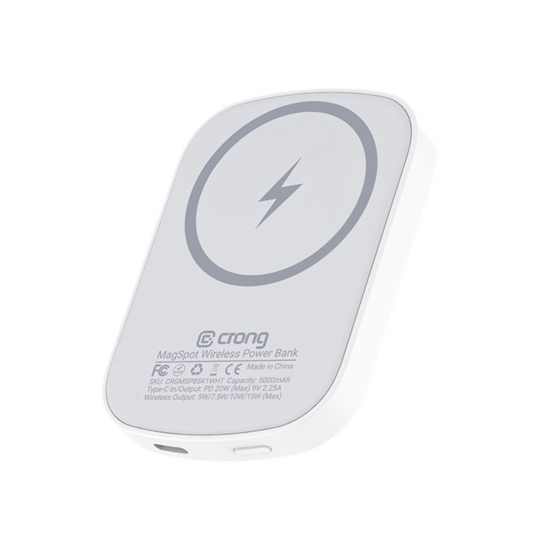 Picture of Bezprzewodowy power bank z MagSafe 5000mAh, USB-C 20W PD