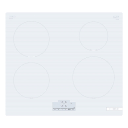 Attēls no BOSCH Induction Hob PUE612BB1J, 60 cm, White