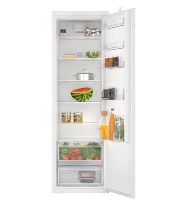 Изображение Bosch Refrigerator | KIR815SE0 | Energy efficiency class E | Built-in | Larder | Height 177.2 cm | Fridge net capacity 310 L | Freezer net capacity 0 L | 35 dB | White