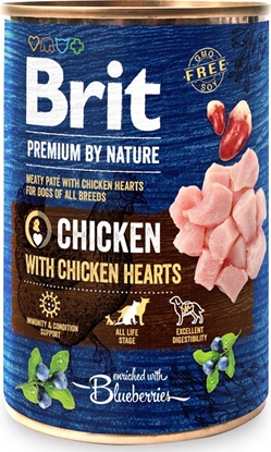 Attēls no BRIT Premium by Nature Chicken with hearts - wet dog food - 400g