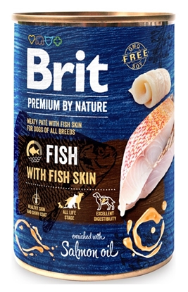 Attēls no BRIT Premium by Nature Fish with fish skin - wet dog food - 400g