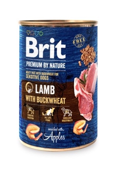 Picture of BRIT Premium by Nature Lamb with Buckwheat - Wet dog food - 400 g