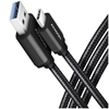 Picture of BUCM3-AM10AB Kabel USB-C - USB-A 3.2 Gen 1, 1m, 3A, ALU, oplot, Czarny