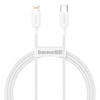 Изображение CABLE LIGHTNING TO USB-C 1M/WHITE CATLYS-A02 BASEUS