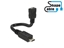 Attēls no Cable USB 2.0 Micro-B male  USB 2.0 Micro-B female OTG ShapeCable 0.15 m