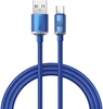 Picture of Baseus crystal shine series fast charging data cable USB Type A to USB Type C100W 1 2m blue (CAJY000403)