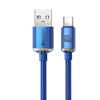 Picture of Baseus crystal shine series fast charging data cable USB Type A to USB Type C100W 1 2m blue (CAJY000403)