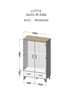 Изображение Cama wardrobe LOTTA 2D2D white + sonoma oak