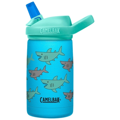 Picture of CamelBak eddy+ Kids SST Vacuum Insulated 350ml Thermal Bottle,School of Sharks