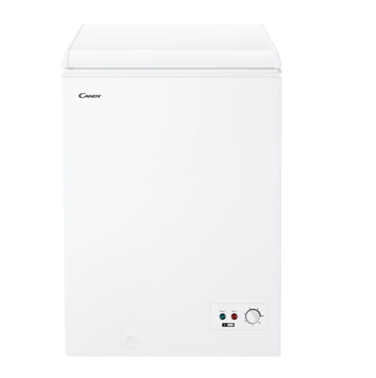 Изображение Candy | Freezer | CCHH 100E | Energy efficiency class E | Chest | Free standing | Height 84.5 cm | Total net capacity 97 L | White