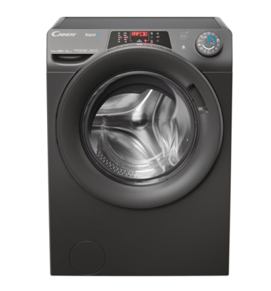 Attēls no Candy | Washing Machine with Dryer | ROW 4966DWRR7-S | Energy efficiency class D | Front loading | Washing capacity 9 kg | 1400 RPM | Depth 58 cm | Width 60 cm | Display | TFT | Drying system | Drying capacity 6 kg | Steam function | Anthracite