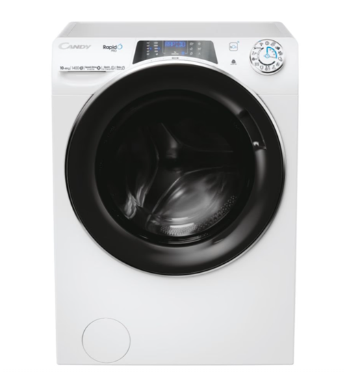 Picture of Candy | Washing Machine with Dryer | RPW41066BWMBC-S | Energy efficiency class D | Front loading | Washing capacity 10 kg | 1400 RPM | Depth 58 cm | Width 60 cm | TFT | Drying system | Drying capacity 6 kg | Steam function | White