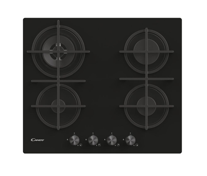 Picture of Candy Moderna CDK6GR4PBB Black Built-in 59.5 cm Gas 4 zone(s)