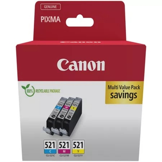 Picture of CANON CLI-521 Ink Cartridge C/M/Y Pack