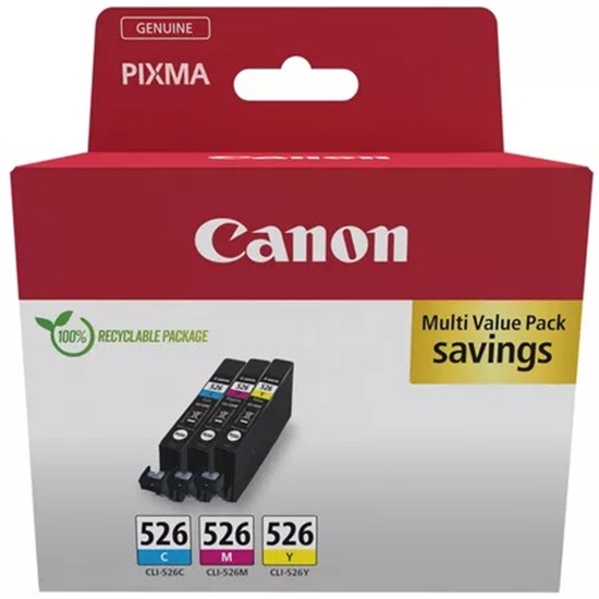 Изображение CANON CLI-526 Ink Cartridge C/M/Y Pack