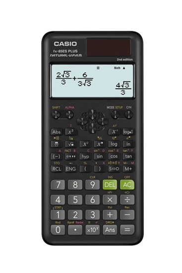 Picture of CASIO FX-85ESPLUS-2 B CALCULATOR SCIENTIFIC 252 FUNCTIONS 77X162MM, CARDBOARD BOX, BLACK