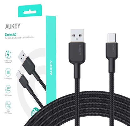 Изображение CB-NAC1 nylonowy kabel USB C - USB A | 1m | 3A | 60W PD | 20V